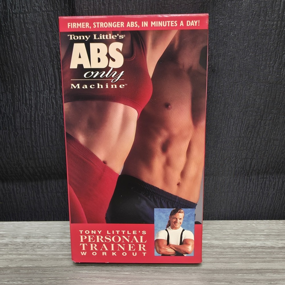 Tony Little, Abs only machine, exercise, fitness video, VHS tape format